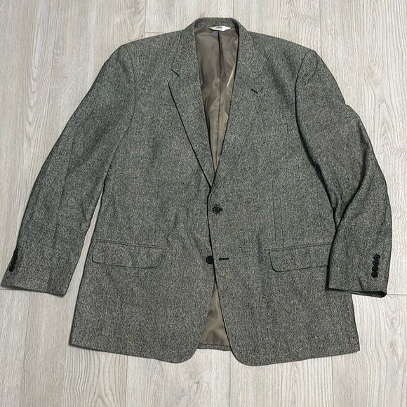 🔥BUNDLE SALE Mens 46L Versini 100% silk sports coat suit jacket blazer woven - Picture 1 of 8